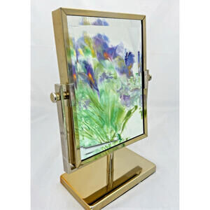 West Emory Two Sided Gold 6 X 8.25” Vanity Mirror